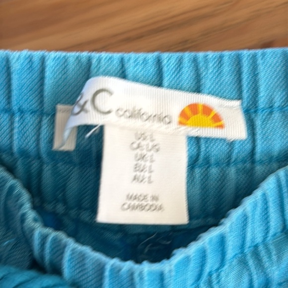 C&C California Linen Retro Drawstring Shorts - Picture 3 of 5